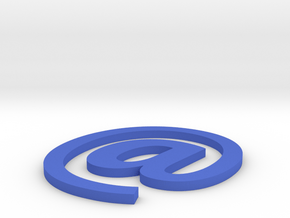 Coaster #3 - Email in Blue Processed Versatile Plastic