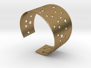 Starry Night Ø63 Mm M/2.48 inch in Polished Gold Steel