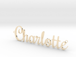 Charlotte Pendant in 14k Gold Plated Brass