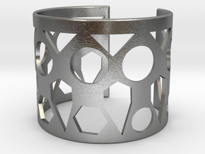 Cubic Bracelet Ø53 Mm Style A XS/2.086 inch in Natural Silver