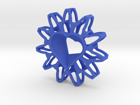 Twisted Chisel Pendant in Blue Processed Versatile Plastic