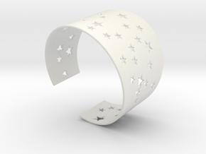 Starry Night Bracelet Ø74 Mm XL/Ø2.913 inch in White Natural Versatile Plastic
