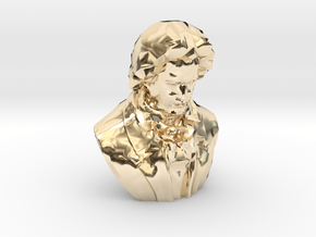Ludwig van Beethoven in 14k Gold Plated Brass
