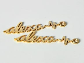 Alexa Memory Earrings in 14k Gold Plated Brass
