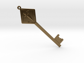 Sword Key in Polished Bronze