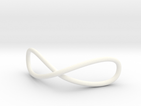 "Geek Beads" Infinity in White Processed Versatile Plastic