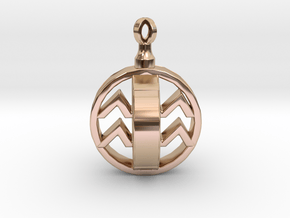 Naomi's Birthday Pendant in 14k Rose Gold Plated Brass