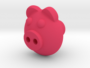 PIGI door knob in Pink Processed Versatile Plastic