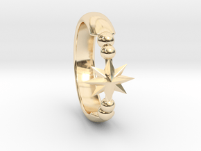 Ring of Star 14.9mm in 14K Yellow Gold
