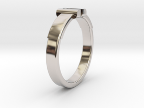 Back To The Future Ring Ø20.2 mm/Ø0.795 inch in Platinum