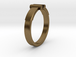 Back To The Future Ring Ø20.2 mm/Ø0.795 inch in Natural Bronze