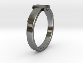 Back To The Future Ring Ø20.2 mm/Ø0.795 inch in Fine Detail Polished Silver