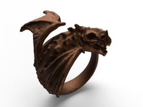 Mâche-croute, Rhône's dragon in Polished Bronze Steel: 10 / 61.5