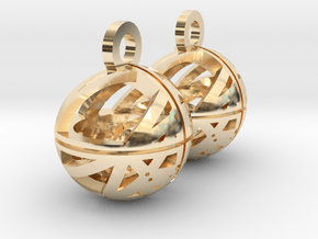 Craters of Mars Earrings in 14K Yellow Gold