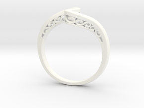 Journeyer Ring Cadiaan in White Processed Versatile Plastic