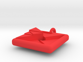 trigon varia pendant in Red Processed Versatile Plastic