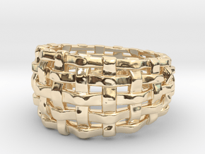 Woven Ring One in 14K Yellow Gold