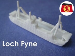 MV Loch Fyne & Loch Dunvegan (1:1200) in White Natural Versatile Plastic