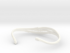 Organic Bracelet in White Processed Versatile Plastic