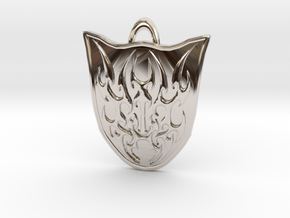 Ainmeer Crest in Rhodium Plated Brass