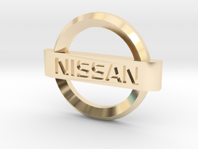 Nissan Flipkey Logo Badge Emblem in 14K Yellow Gold