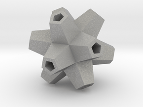 Urchin Polyhedron Pendant in Aluminum