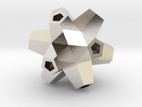Urchin Polyhedron Pendant in Platinum