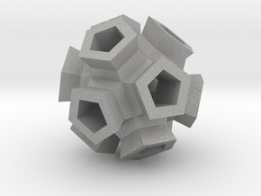 Broccoli Polyhedron Pendant in Aluminum