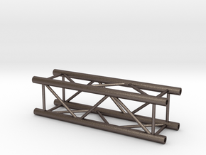 Square truss 1m (1:10 model)  in Polished Bronzed Silver Steel