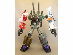 Combiner Wars and Energon female convert joint in Black Natural Versatile Plastic