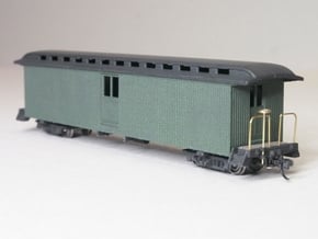 HOn30 40ft Baggage Car D in White Natural Versatile Plastic