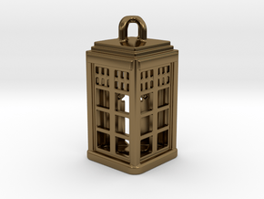 Tardis Lantern 2: Tritium (All Materials) in Polished Bronze