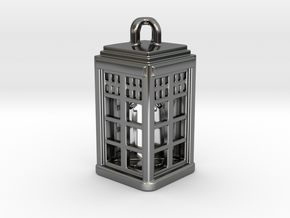 Tardis Lantern 2: Tritium (All Materials) in Fine Detail Polished Silver