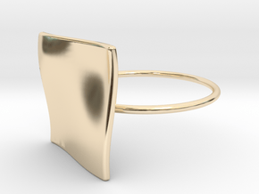 OCEAN Ring Thin Circle in 14k Gold Plated Brass