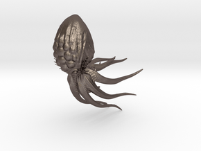 Toy Mind Flayer Octopus in Polished Bronzed Silver Steel
