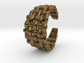 Woven Ring in Polished Bronze