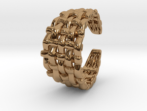 Woven Ring in Polished Brass