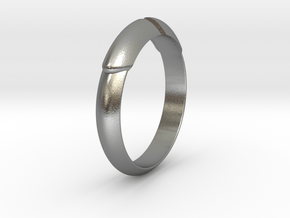  Arrow Ring Ø18.19 mm /Ø0.716 inch in Natural Silver