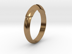  Arrow Ring Ø18.19 mm /Ø0.716 inch in Natural Brass