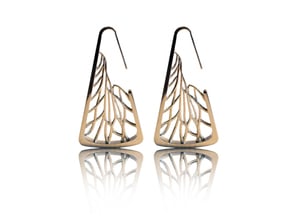 Citrus_Earrings_V865 in Polished Silver
