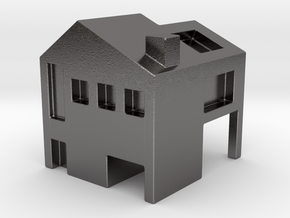 Monopoly house in Polished Nickel Steel