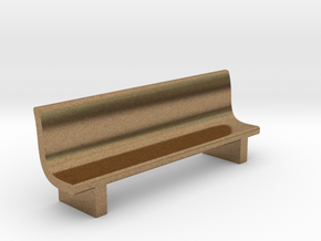 N Scale Bench in Natural Brass