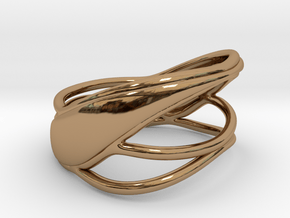 Swift Flow Ring (Size 4.5--14.8mm dia) R S1 020300 in Polished Brass