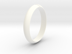 Ø18.19 mm /Ø0.716 inch Arrow Ring Style 1 in White Processed Versatile Plastic