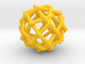 0454 Woven Rhombicuboctahedron (U10) in Yellow Processed Versatile Plastic
