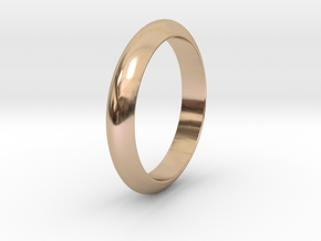 Ø19.22 mm Smooth Ring/Ø0.757 inch in 14k Rose Gold