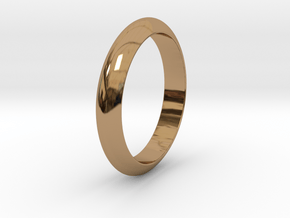 Ø19.22 mm Smooth Ring/Ø0.757 inch in Polished Brass