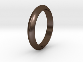 Ø19.22 mm Smooth Ring/Ø0.757 inch in Polished Bronze Steel