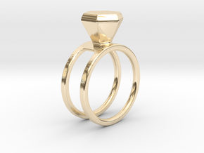 Diamond ring - Size 11 / 20.6 mm in 14K Yellow Gold