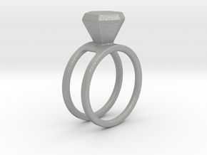 Diamond ring - Size 11 / 20.6 mm in Aluminum